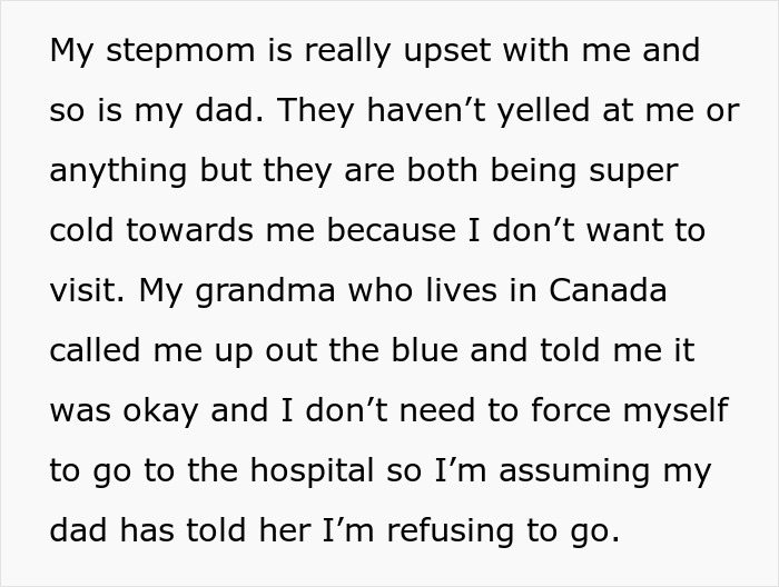 Parents Can&#8217;t Believe Teen Doesn&#8217;t Want To Visit Disabled Step-Sister In Hospital, She Shares Why