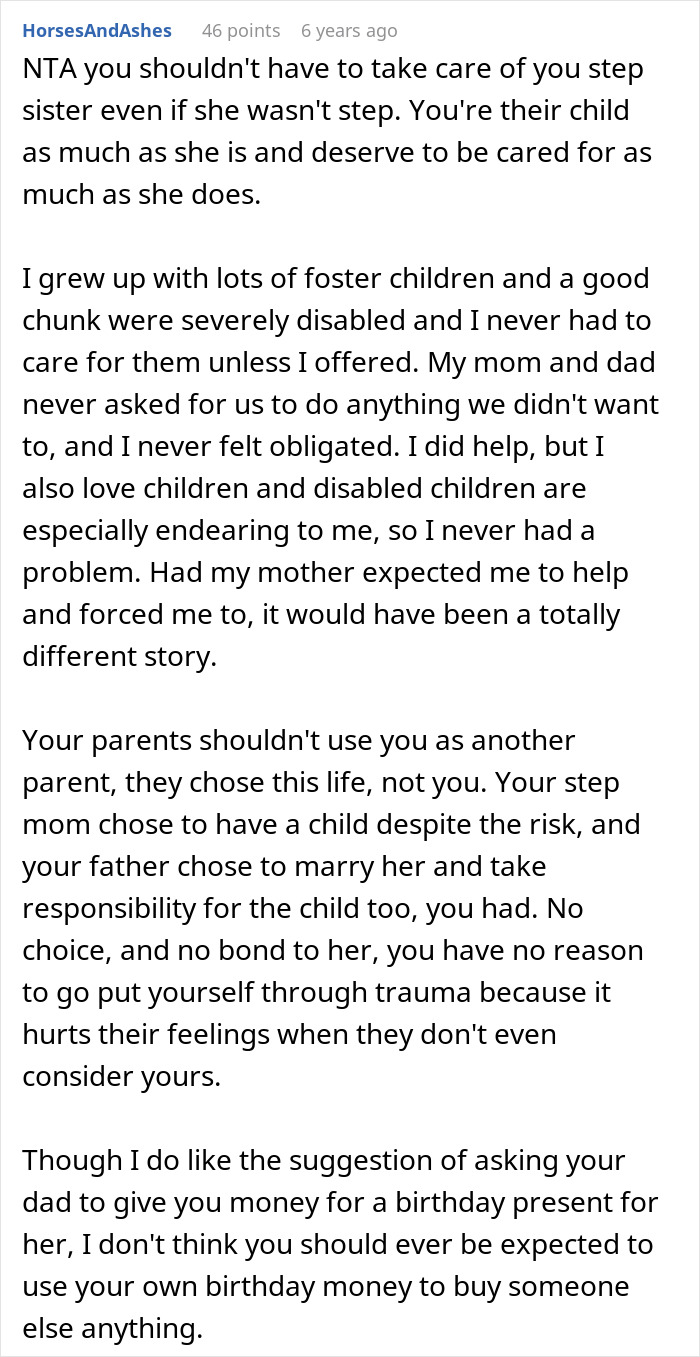 Parents Can&#8217;t Believe Teen Doesn&#8217;t Want To Visit Disabled Step-Sister In Hospital, She Shares Why