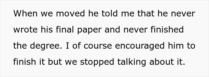 Man Lies About Getting A Master’s Degree Out Of The Blue, Wife Digs Around And Finds The Truth
