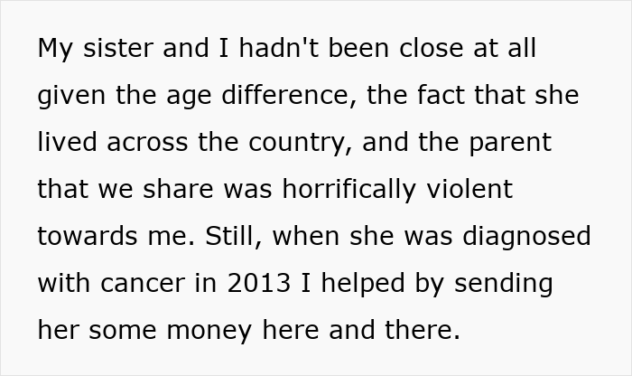 “Late” Half-Sis Lies To Get Dad’s Support With Medical Bills, Shocked Woman Learns Truth Years Later “Late” Half-Sis Lies To Get Dad’s Support With Medical Bills, Shocked Woman Learns Truth Years Later