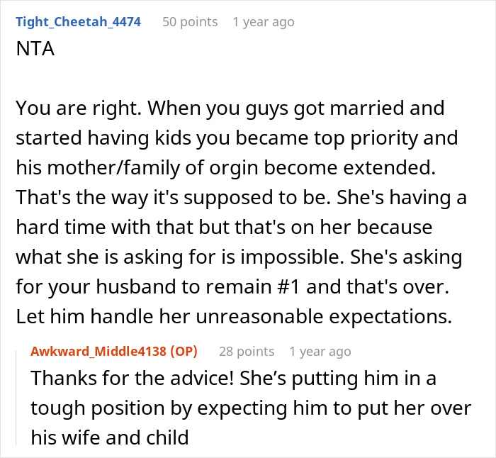 Entitled MIL Can&#8217;t Believe Son &#8216;Chooses&#8217; Wife And Baby Over Her: &#8220;Selfish And Possessive&#8221;
