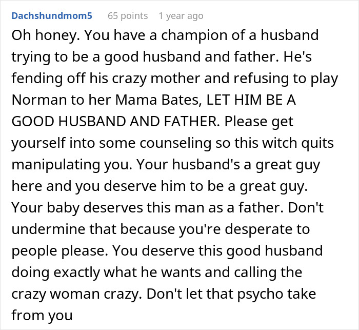 Entitled MIL Can&#8217;t Believe Son &#8216;Chooses&#8217; Wife And Baby Over Her: &#8220;Selfish And Possessive&#8221;