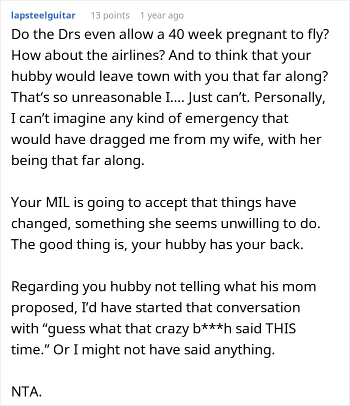 Entitled MIL Can&#8217;t Believe Son &#8216;Chooses&#8217; Wife And Baby Over Her: &#8220;Selfish And Possessive&#8221;