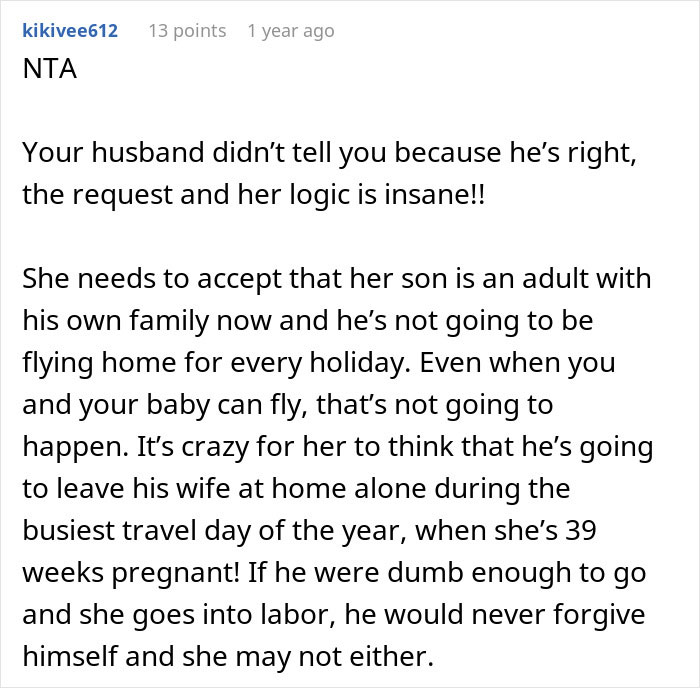 Entitled MIL Can&#8217;t Believe Son &#8216;Chooses&#8217; Wife And Baby Over Her: &#8220;Selfish And Possessive&#8221;