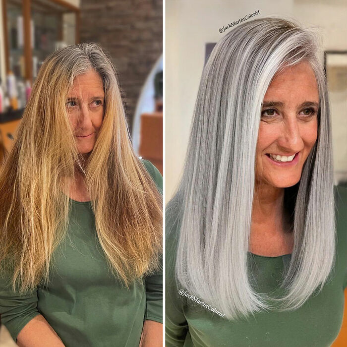 Celebrity Hair Colorist Jack Martin&#8217;s Gray Hair Makeovers That Prove Aging Is Beautiful (48 Pics)