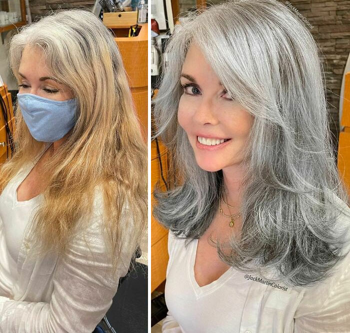 Celebrity Hair Colorist Jack Martin&#8217;s Gray Hair Makeovers That Prove Aging Is Beautiful (48 Pics)
