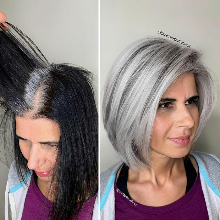 Celebrity Hair Colorist Jack Martin&#8217;s Gray Hair Makeovers That Prove Aging Is Beautiful (48 Pics)