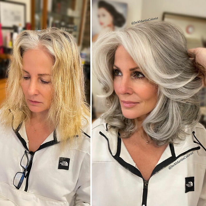 Celebrity Hair Colorist Jack Martin&#8217;s Gray Hair Makeovers That Prove Aging Is Beautiful (48 Pics)