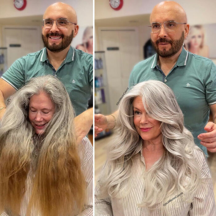 Celebrity Hair Colorist Jack Martin&#8217;s Gray Hair Makeovers That Prove Aging Is Beautiful (48 Pics)