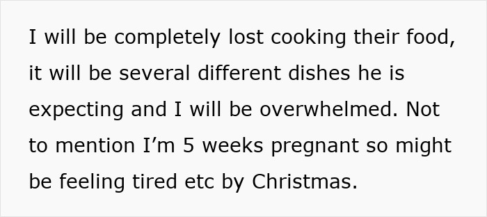 Guy Expects Partner To Cook A Whole Traditional Meal From His Country For Christmas, Balks After She Refuses