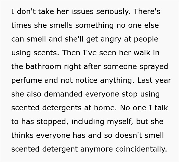 Company Is “Scent Free Zone” Due To Hypochondriac Coworker, Lady Gets In Trouble Due To Hand Soap Company Is “Scent Free Zone” Due To Hypochondriac Coworker, Lady Gets In Trouble Due To Hand Soap