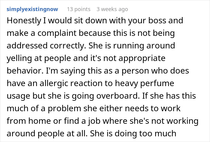 Company Is “Scent Free Zone” Due To Hypochondriac Coworker, Lady Gets In Trouble Due To Hand Soap Company Is “Scent Free Zone” Due To Hypochondriac Coworker, Lady Gets In Trouble Due To Hand Soap
