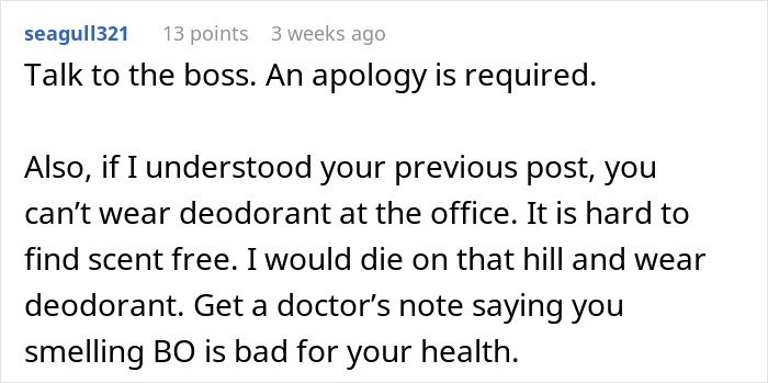 Company Is “Scent Free Zone” Due To Hypochondriac Coworker, Lady Gets In Trouble Due To Hand Soap Company Is “Scent Free Zone” Due To Hypochondriac Coworker, Lady Gets In Trouble Due To Hand Soap