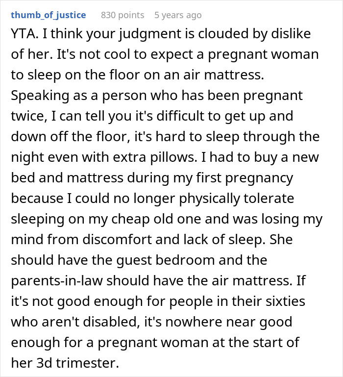 Entitled Pregnant SIL Turns Down Air Mattress, Demands Couple’s Room Instead, They’re Stunned Entitled Pregnant SIL Turns Down Air Mattress, Demands Couple’s Room Instead, They’re Stunned