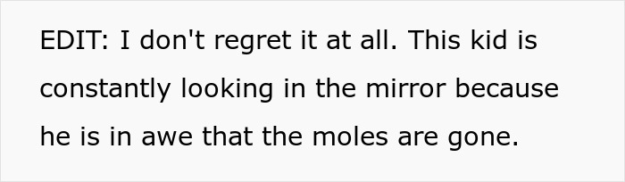 Mom Outraged As Dad Approves 12YO Son’s Mole Removal Without Asking, Calls It Cosmetic Surgery Mom Outraged As Dad Approves 12YO Son’s Mole Removal Without Asking, Calls It Cosmetic Surgery