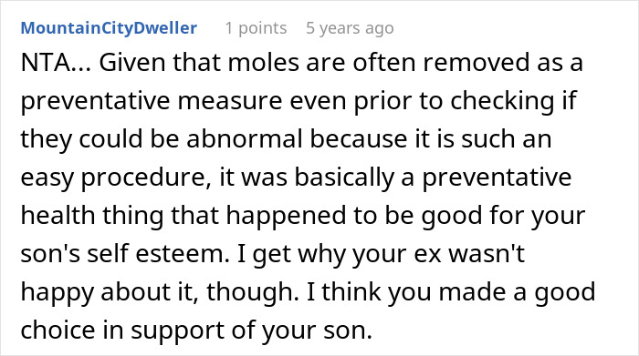 Mom Outraged As Dad Approves 12YO Son’s Mole Removal Without Asking, Calls It Cosmetic Surgery Mom Outraged As Dad Approves 12YO Son’s Mole Removal Without Asking, Calls It Cosmetic Surgery