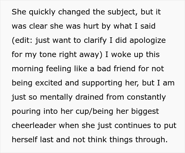 Friend Shares Baby News, Lady Can’t Hide Frustration, Says She’s Done Being The “Fixer” In Her Life