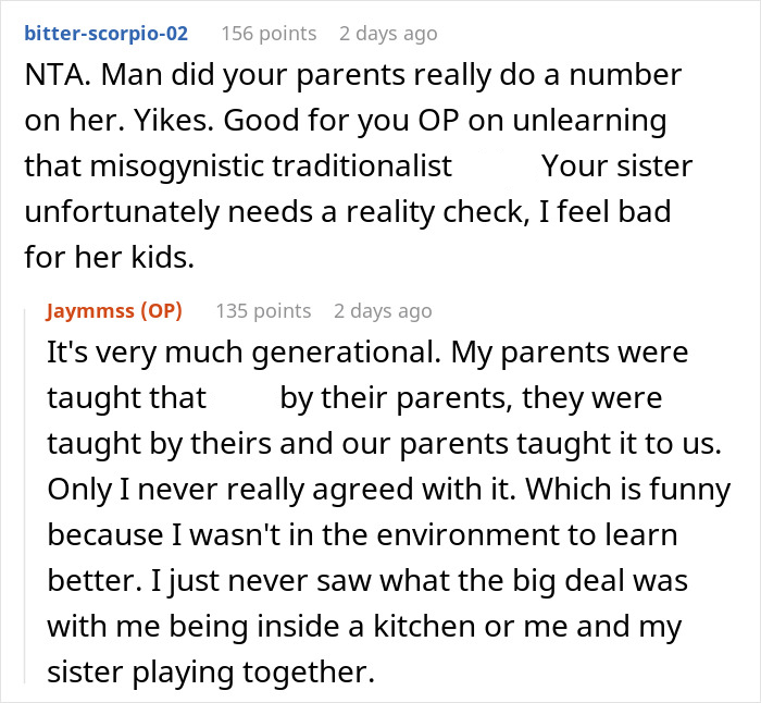 Trad Wife Mocks Brother For Doing “Womanly” Things, Loses It When He Won’t Cook For Her Hungry Kids Trad Wife Mocks Brother For Doing “Womanly” Things, Loses It When He Won’t Cook For Her Hungry Kids