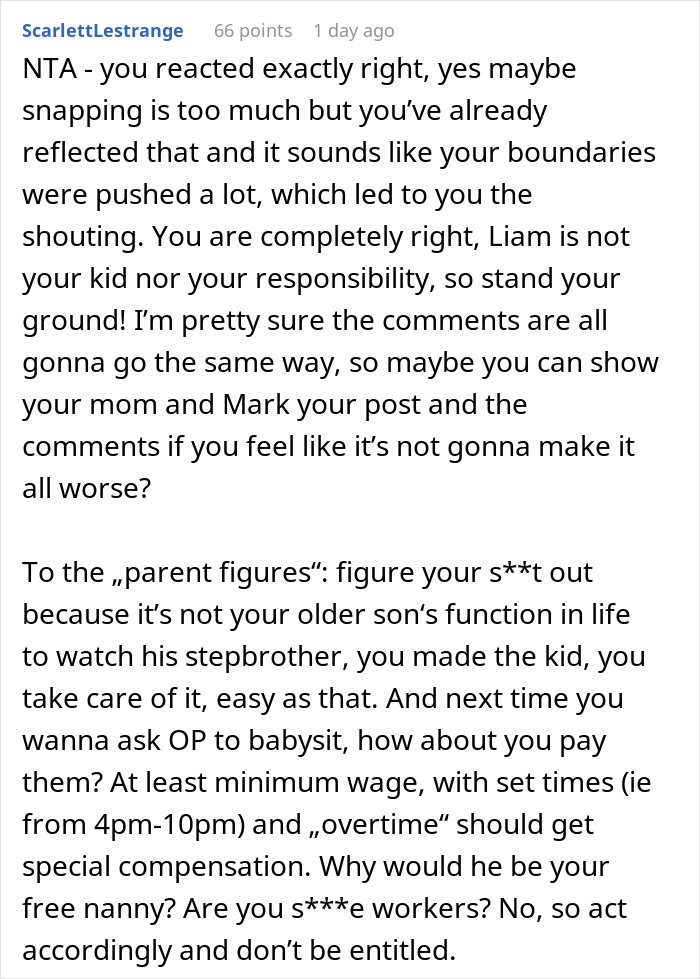 Guy Snaps After His Studies Are Constantly Interrupted With Babysitting Demands: &#8220;He&#8217;s Your Son&#8221;