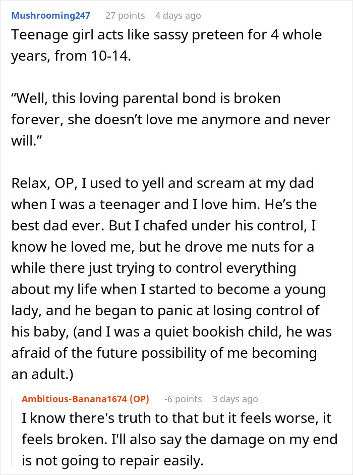 Man Suffers Teen’s Rude Attitude For 5 Years, Considers Dumping His Whole Family