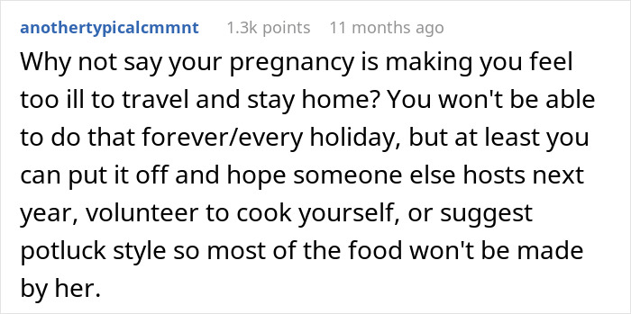 Pregnant Woman Doesn’t Want To Starve For A Weekend, Skips Thanksgiving At In-Laws’