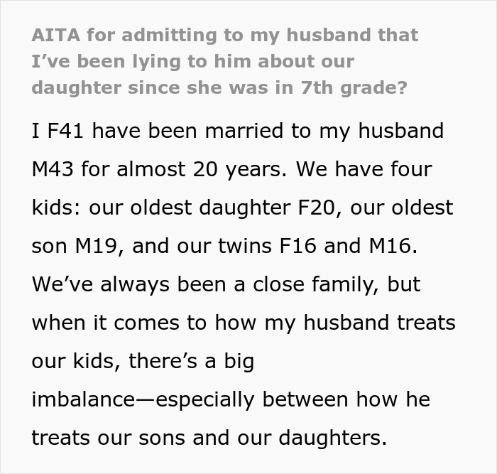 Dad Blows Up After Finding Out Wife Has Been Lying About Their Daughter Since She Was In 7th Grade Dad Blows Up After Finding Out Wife Has Been Lying About Their Daughter Since She Was In 7th Grade