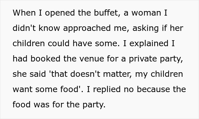 Gatecrashing Woman Makes A Scene At A Private Party Over “A Sandwich” For Her Children Gatecrashing Woman Makes A Scene At A Private Party Over “A Sandwich” For Her Children