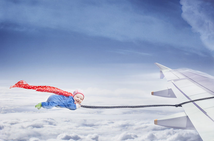 Creative Dad Photoshops His Baby Daughter Into Crazy Situations Creative Dad Photoshops His Baby Daughter Into Crazy Situations