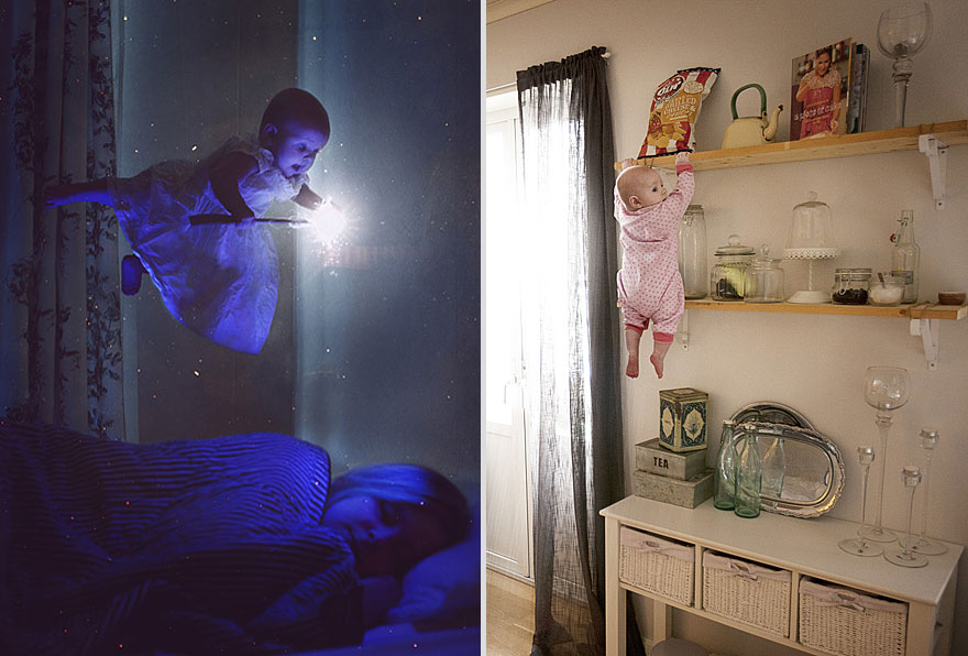 Creative Dad Photoshops His Baby Daughter Into Crazy Situations Creative Dad Photoshops His Baby Daughter Into Crazy Situations