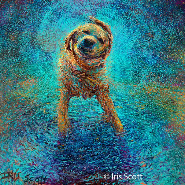 Amazing Finger Paintings by Iris Scott