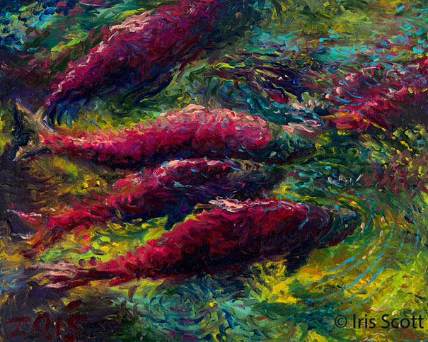 Amazing Finger Paintings by Iris Scott