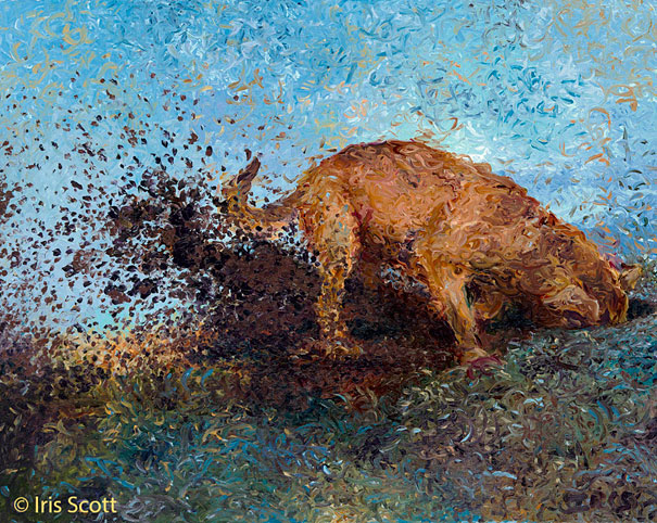 Amazing Finger Paintings by Iris Scott