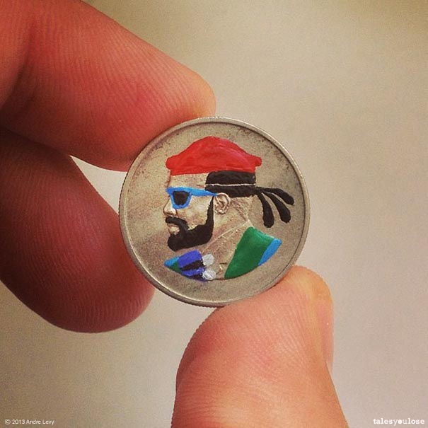 Brazilian Artist Transforms Coins Into Tiny Pop-Culture Portraits (22 pics) Brazilian Artist Transforms Coins Into Tiny Pop-Culture Portraits (22 pics)