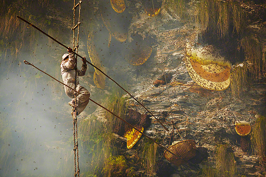 Stunning Images Of The Ancient Traditional Honey Hunters Of Nepal Stunning Images Of The Ancient Traditional Honey Hunters Of Nepal