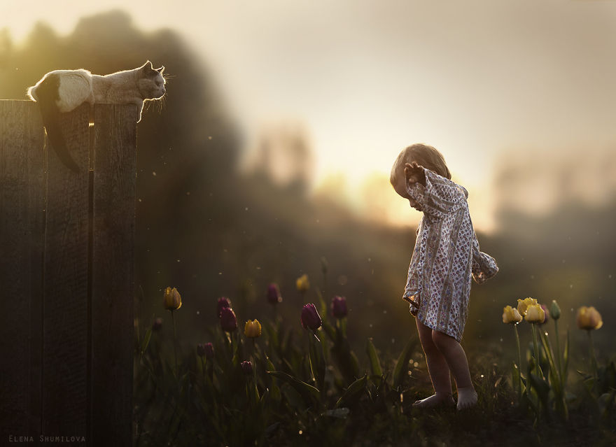 Russian Mother Takes Magical Pictures of Her Two Kids With Animals On Her Farm Russian Mother Takes Magical Pictures of Her Two Kids With Animals On Her Farm