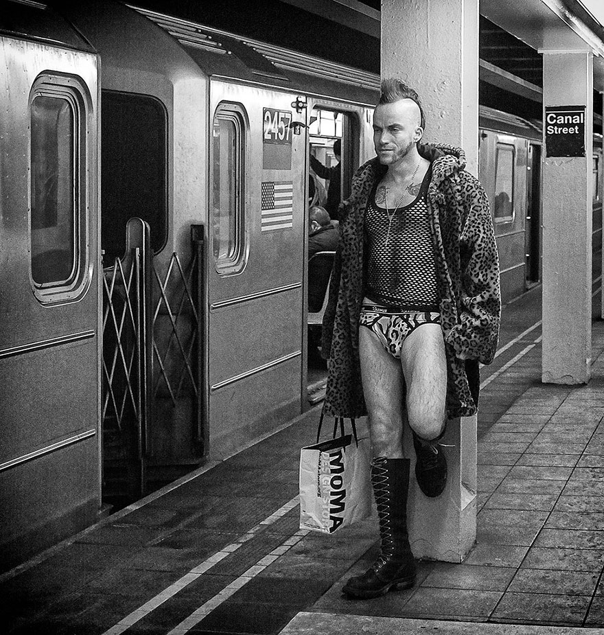 Pantless Commuters from Around The Globe Flood Subways on No Pants Day 2014 Pantless Commuters from Around The Globe Flood Subways on No Pants Day 2014