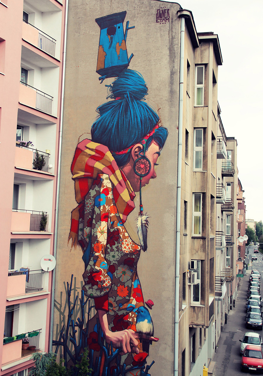 Stunning Murals By &#8220;Etam Cru&#8221; Turn Boring Buildings Into Works Of Art