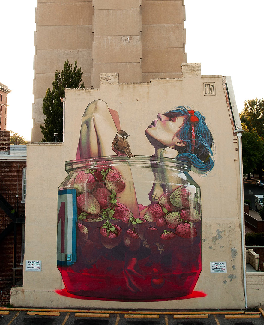 Stunning Murals By “Etam Cru” Turn Boring Buildings Into Works Of Art Stunning Murals By “Etam Cru” Turn Boring Buildings Into Works Of Art