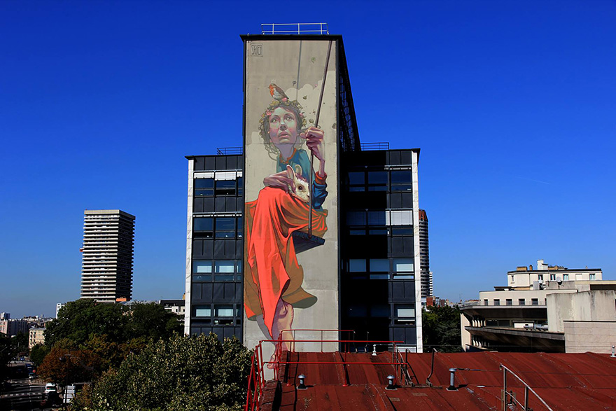 Stunning Murals By “Etam Cru” Turn Boring Buildings Into Works Of Art Stunning Murals By “Etam Cru” Turn Boring Buildings Into Works Of Art