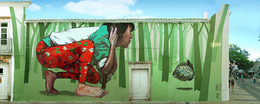 Stunning Murals By “Etam Cru” Turn Boring Buildings Into Works Of Art Stunning Murals By “Etam Cru” Turn Boring Buildings Into Works Of Art