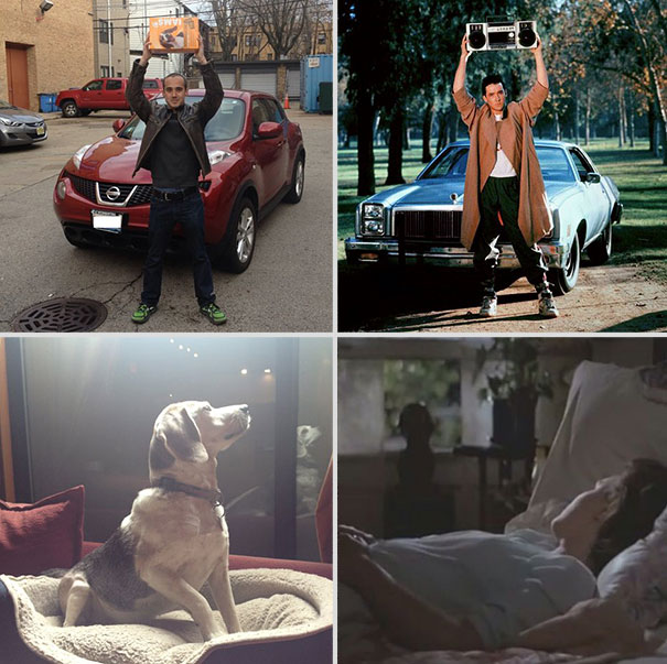 Guy Re-Enacts Famous Movie Scenes With His Boss’s Dog Guy Re-Enacts Famous Movie Scenes With His Boss’s Dog