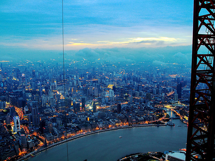 Crane Operator Takes Breathtaking Photos of Shanghai From 2,000 Feet High