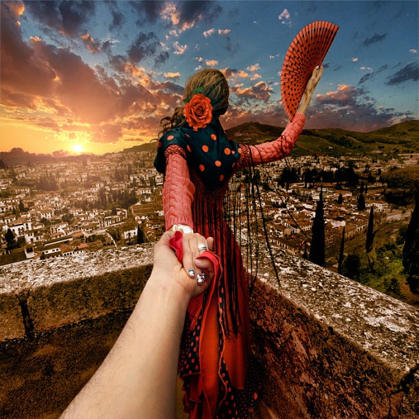 Photographer Continues to Follow His Girlfriend Around The World