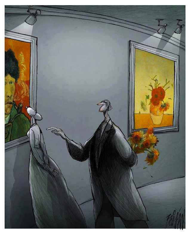 Our Problems and Flaws Turned Into Cartoons by Angel Boligan