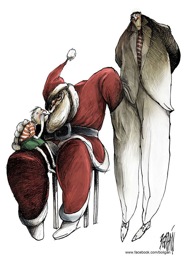 Our Problems and Flaws Turned Into Cartoons by Angel Boligan