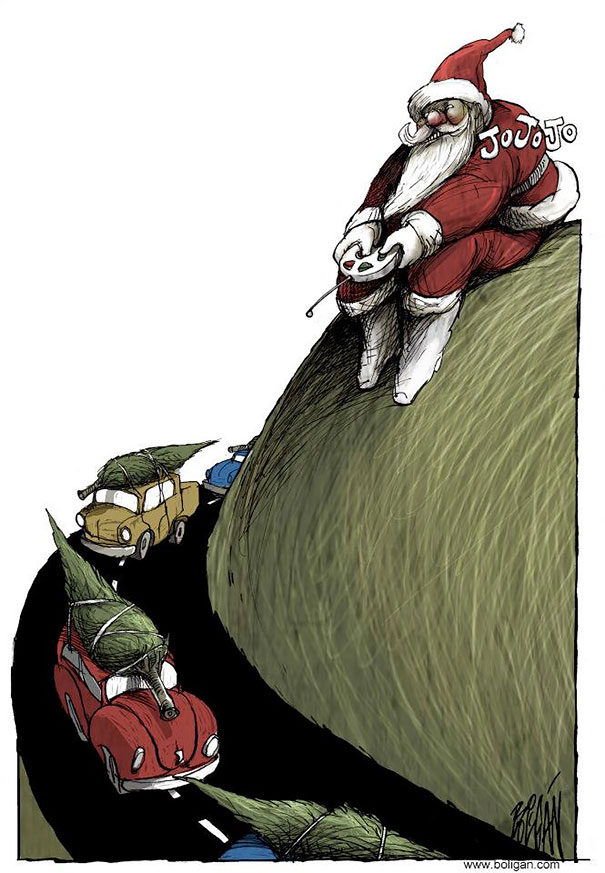 Our Problems and Flaws Turned Into Cartoons by Angel Boligan