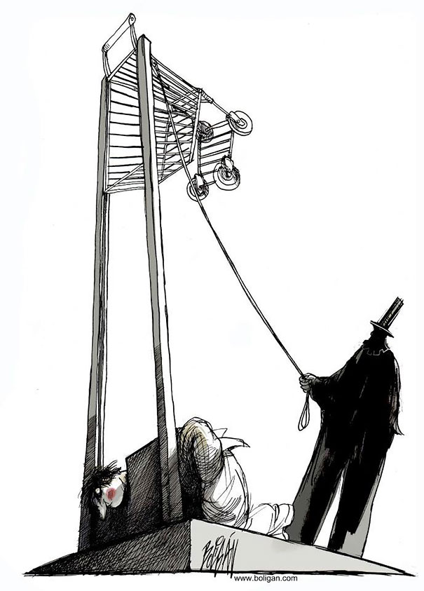 Our Problems and Flaws Turned Into Cartoons by Angel Boligan