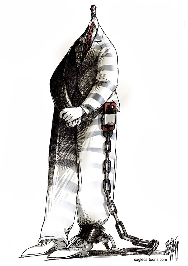 Our Problems and Flaws Turned Into Cartoons by Angel Boligan