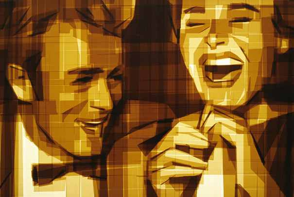 Artist Creates Beautiful Art Using Nothing But Packing Tape Artist Creates Beautiful Art Using Nothing But Packing Tape