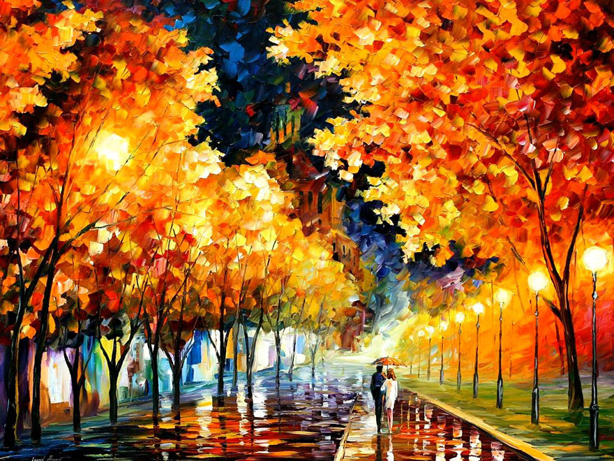 The Fusion Of Colors In Leonid Afremov’s Nostalgic Oil Paintings The Fusion Of Colors In Leonid Afremov’s Nostalgic Oil Paintings